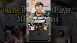 Name The Greatest Player At Each Position Do You Agree shorts nba basketball mj lebron goat [upl. by Atirihs506]