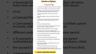 Salesforce CPQ contract pricing salesforcefighters [upl. by Aihceyt270]