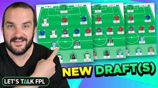 MY NEW FPL DRAFTS FOR GAMEWEEK 1  Fantasy Premier League Tips 202425 [upl. by Moreen]