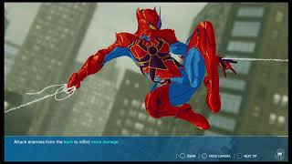 Marvels Spider Man VS Rhino vs Scorpion Arachnid Rider Suit Armoured Advanced suit Boss fight [upl. by Kunkle]