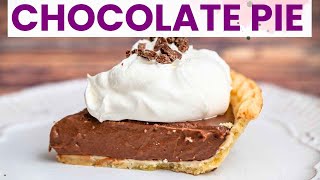 Amazing Silk Chocolate Pie  Easy Vegan Chocolate Pie  No Bake Pie [upl. by Ydnor]