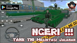 Monitored TNI TANK Crossing City Streets  Bus Simulator Indonesia [upl. by Vardon249]