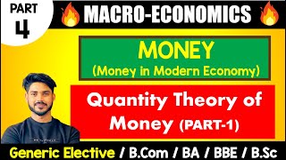 Quantity Theory of Money  Money in modern economy  Macroeconomics for GE BA Bcom Bsc [upl. by Eitsym]