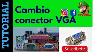 Como Arreglar o Cambiar el Conector VGA de una motherboard [upl. by Angie]