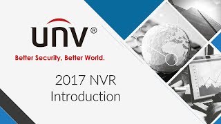 Uniview Product Seminar  NVR Features [upl. by Urbas216]