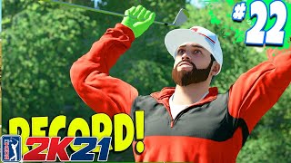 I SET A NEW RECORD PGA Tour 2K21 Career Mode Gameplay 22 [upl. by Anitnas]