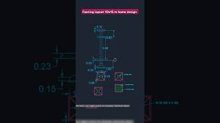 10 x 15 m home design layout  footing details shorts construction home layout [upl. by Karlin]