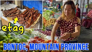 BONTOC MOUNTAIN PROVINCE  FOOD MARKET TOUR  Visit to an IGOROT quotPALENGKEquot Up in The Cordilleras [upl. by Ormsby389]