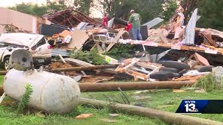 Three injured after tornado hits home in Cullman County [upl. by Erwin]