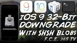 iOS 9 Downgrade For 32Bit With FutureRestore and SHSH Blobs No ApNonce  NEW Update [upl. by Abby]