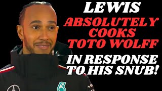 LEWIS HAMILTON DESTROYS TOTO AND HIS LUDICROUS “SHELFLIFE” COMMENTS IN A RECENT INTERVIEW 🔥 [upl. by Stephine652]