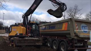 VOLVO EWR150E  HAMBURG BAGGER  LIKUFIX  GOPRO  CAB VIEW [upl. by Satterfield]