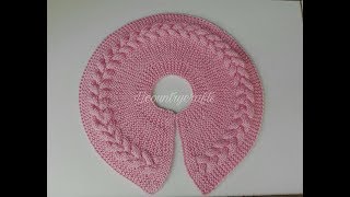 Canesu circular tejido en agujas🧶🥢  Chaleco para niña primera parte [upl. by Nanreh]