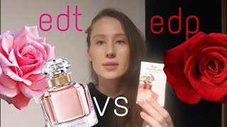 Mon Guerlain bloom of rose eau de parfum vs eau de toilette [upl. by Nnylyt]