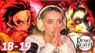 DEMON SLAYER IS A MASTERPIECE🔥 Episodes 18  19 REACTION Season 1 [upl. by Eisseb]