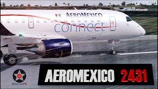 Vuelo 2431 de Aeromexico Connect Reconstrucción [upl. by Ayatnwahs]