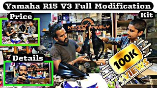 Yamaha R15 V3 Modified Accessories full price list 2020  Black Buddy Tamil [upl. by Milstone]