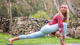 Yoga Workout For Weight Loss ♥ PilatesYoga Fusion  Peru [upl. by Arenat]