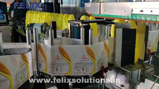 Ci5500  Citronix Continuous Inkjet Printer Coding On Edible Oil Jar [upl. by Terzas]