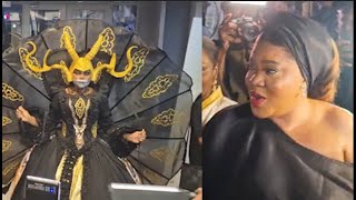 Toyin Abraham Shocks As She Storms In Style To Actress Eniola Ajaos ajakaju Movie Premiere [upl. by Lyrred]