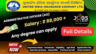 UIIC AO Recruitment 2024 Everything You NEED to Know Eligibility Salary Selection Process [upl. by Ashlee501]