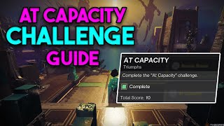 Destiny 2 quotAt Capacityquot Salvations Edge Raid Challenge [upl. by Acinonrev]