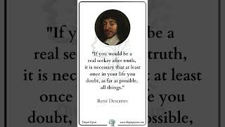 3 Enlightening Quotes of Descartes ✨🔮✨ René Descartes  Dinginyasamcom quotes philosophy [upl. by Cinnamon]