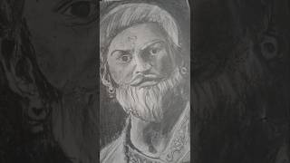 Chhatrapati Shivaji Maharaj drawing  Graphite drawing  chhatrapatishivajimaharaj [upl. by Lorusso]