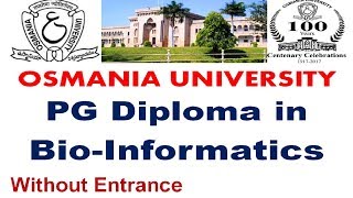 bioinformatics course details How to join in Bioinformatics PG Diploma Osmania University [upl. by Jacintha]