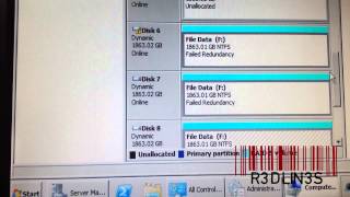 Repair Degraded Failed Redundancy Software Raid Windows File Server [upl. by Nele]