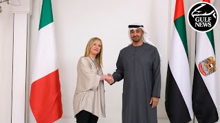 UAE President meets with Prime Minister of Italy [upl. by Feldstein435]