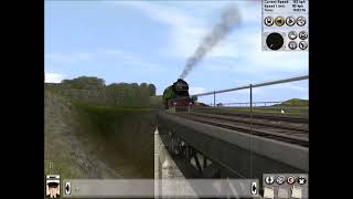 Trainz 2006 LNER 4472 Flying Scotsman In British Midlands Reverse Train [upl. by Cagle]