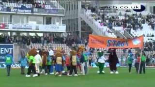 Friends Provident t20 Finals Day  Behind the Scenes of the Mascot Race [upl. by Siari773]