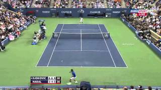 2011  US Open Final  Novak Djokovic vs Rafael Nadal  Set 3 Part 2 [upl. by Nilatak]