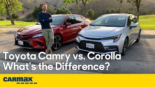 Camry vs Corolla  Whats the Difference Between These Toyota Sedans  Interior Driving amp More [upl. by Nakada]