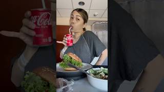 What I ate 24 hours after giving birth part 2 of 2 — All American burger [upl. by Znerol700]