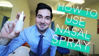 How To Use Nasal Spray  How To Use Nasal Spray Properly  Nasal Spray Technique 2018 [upl. by Diskson]