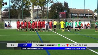 U20 CORNEBARRIEU vs VIGNOBLE 81 19102024 [upl. by Nueormahc]