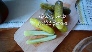 How to make pickled gherkins [upl. by Jaymee]