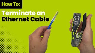 How To Terminate an Unshielded Cat66A RJ45 Plug [upl. by Adnalu]