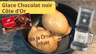 Ninja Creami Deluxe  Glace chocolat noir de Côte dOr [upl. by Aubreir]