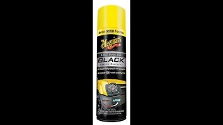 Meguiars Ultimate Black plastic trim restorer spray initial impressions Review [upl. by Mya]