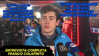 Entrevista Completa Franco Colapinto lamentó no haber conseguido una mejor posición Hoy F1 radio [upl. by Nylirem]