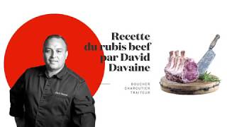 Recette de la tomate farcie au tartare de boeuf de David Davaine [upl. by Oijres197]