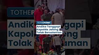 Respons Andika Perkasa soal Viral Kapolda Jateng Tolak Diajak Bersalaman Mungkin Enggak Lihat [upl. by Enyal235]