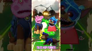 Peppa Pig and Paw Patrol Chase swapped bodies vs Spider House Head x Coffin Dance  Tiles Hop [upl. by Norbel]