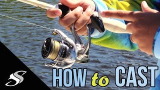 How to Cast a Spinning ReelRod  For Beginners [upl. by Earehs]