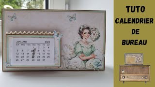 tuto idée cadeau 🎅 calendrier de bureau [upl. by Anaitak]