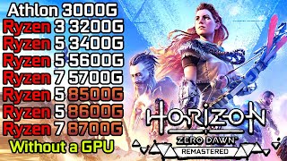 Horizon Zero Dawn Remastered  Ryzen 3 3200G  Ryzen 5 3400G  5600G  8500G  8600G  5700G  8700G [upl. by Noled]