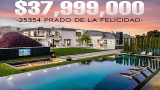 The Most LUXURIOUS And EXPENSIVE Mansion In Calabasas  25354 Prado de la Felicidad [upl. by Nirrad]